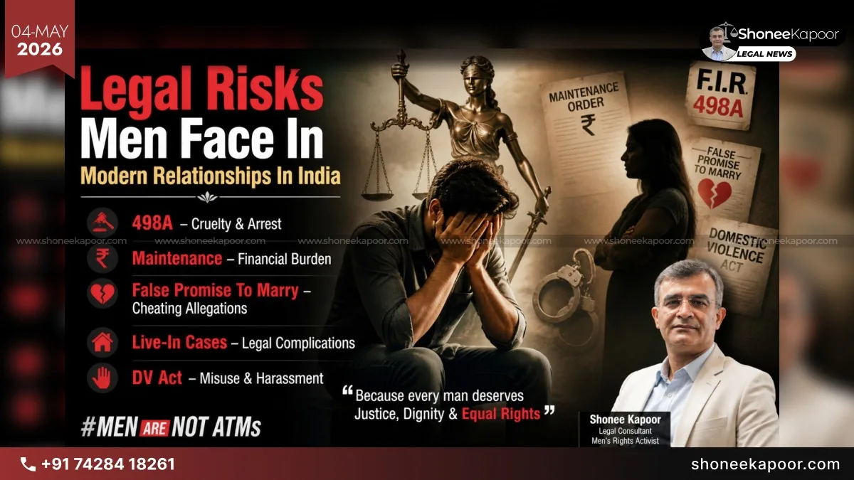 Legal Risks Men Face In Modern Relationships In India: 498A, Maintenance, False Promise To Marry, Live-In Cases & DV Act