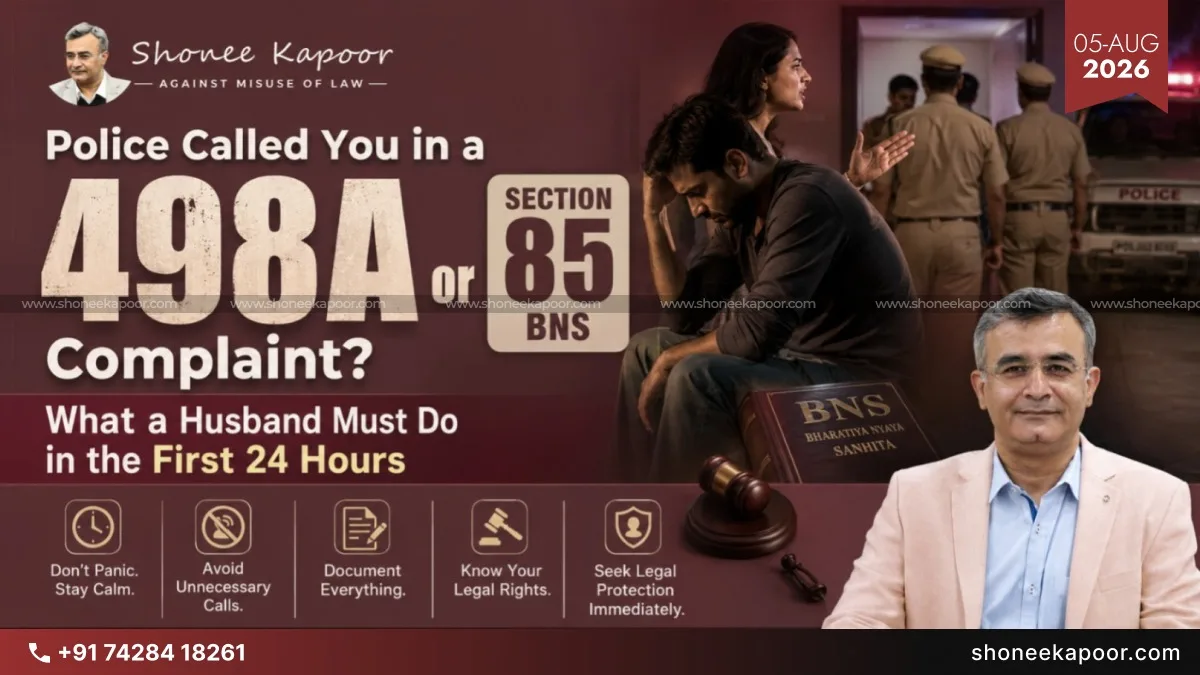 Police Called You in a 498A or Section 85 BNS Complaint? What a Husband Must Do in the First 24 Hours