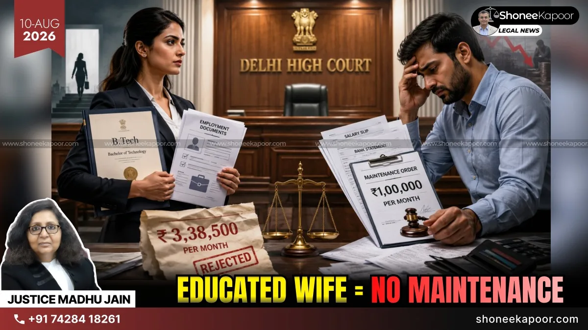 Qualified Wife Cannot Treat Husband As Lifetime Paycheque: Delhi HC Cuts ₹1 Lakh Maintenance To ₹15,000, Says She Must Seek Employment