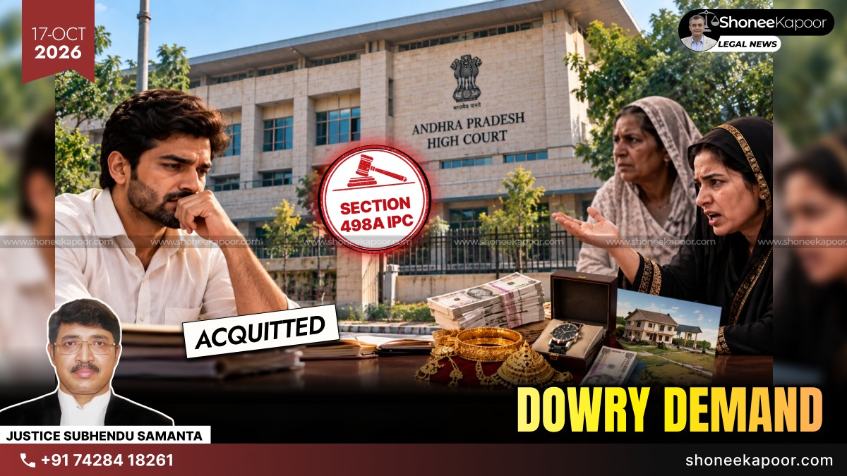 Section 498A IPC | Cruelty Allegations Over Unproved Additional Dowry Demand Cannot Sustain Conviction: AP High Court Acquits Husband After 17 Years