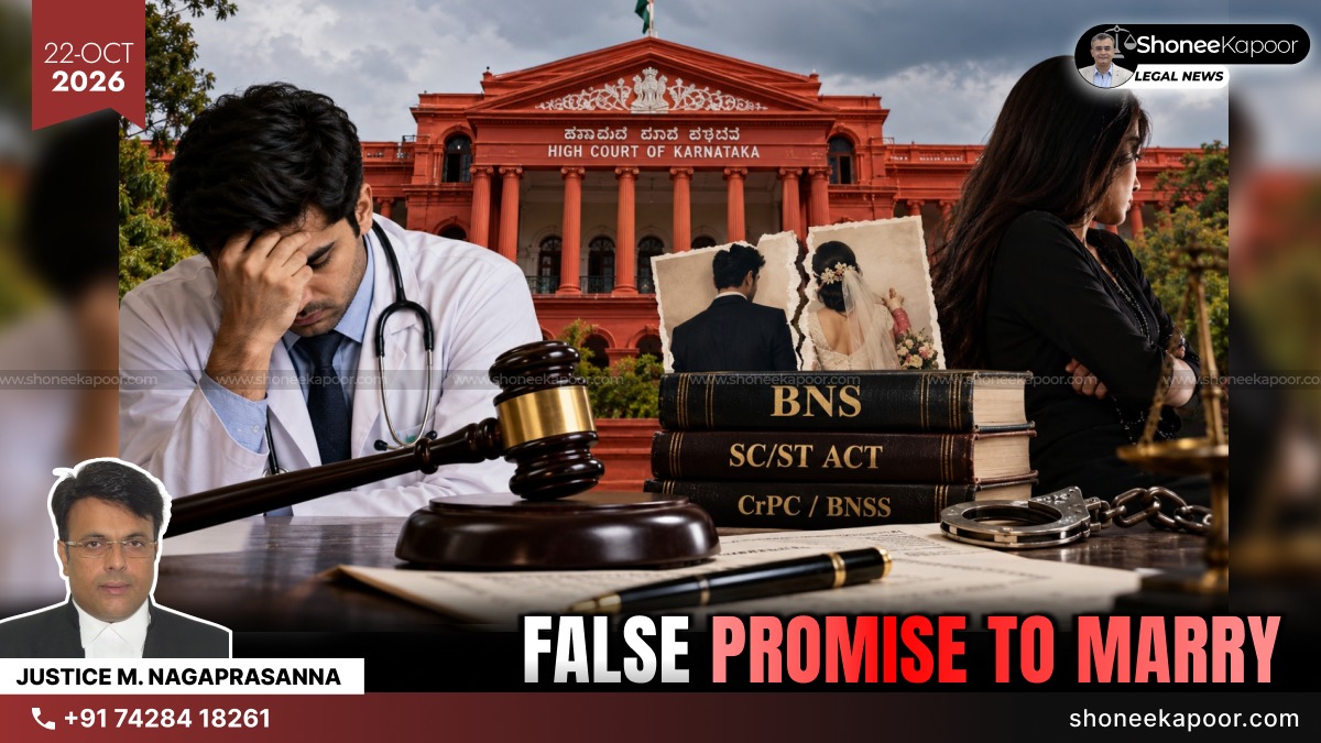 “Years Of Consensual Relationship Cannot Become An Offence U/S 69 BNS”: Karnataka HC Quashes False Promise To Marry Case Against Male Doctor
