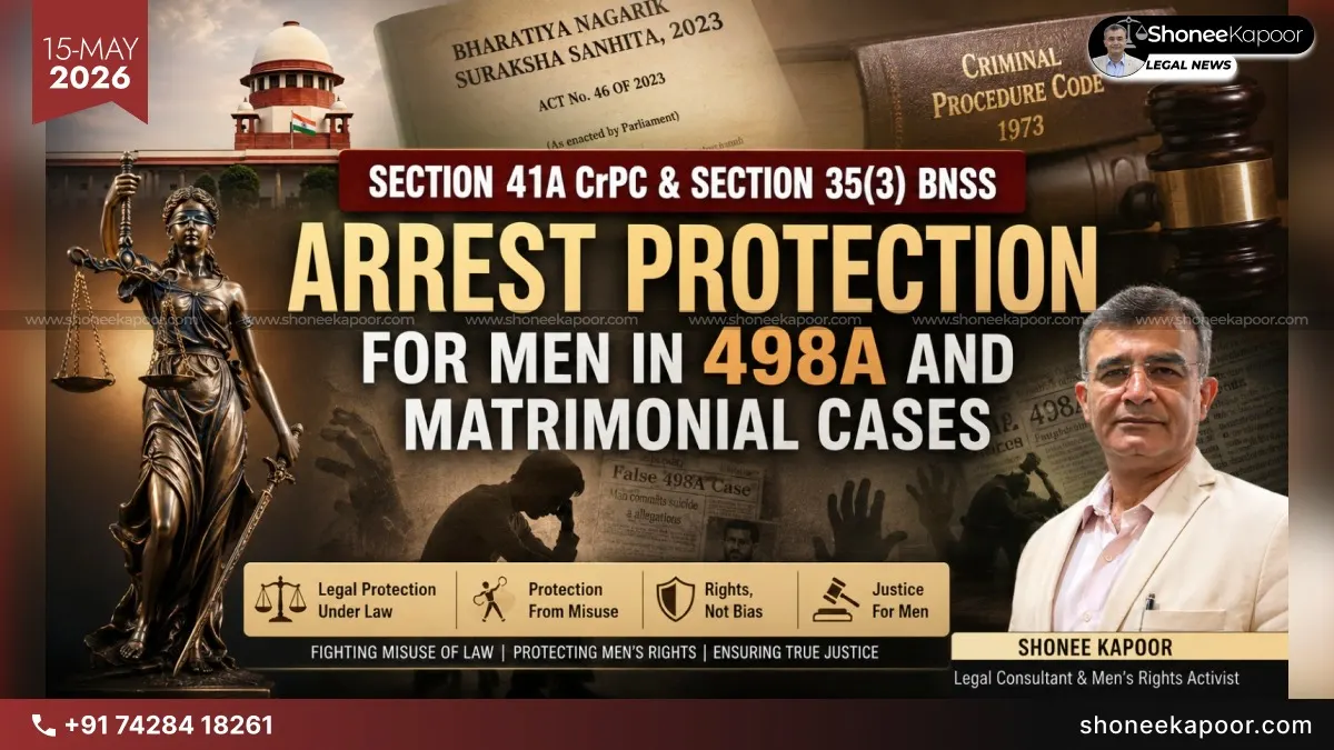 Section 41A CrPC & Section 35(3) BNSS: Arrest Protection For Men In 498A And Matrimonial Cases