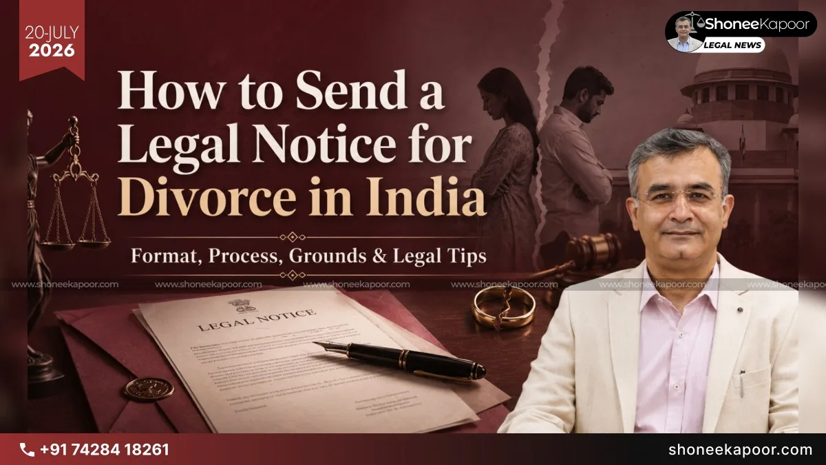 How to Send a Legal Notice for Divorce in India: Format, Process, Grounds & Legal Tips 2026